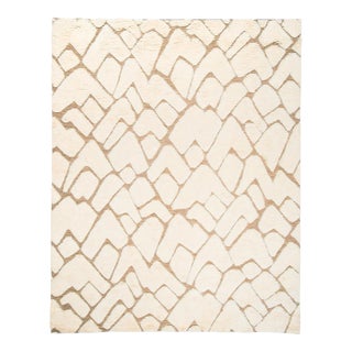 Schumacher Zimba 9' x 12' Rug in Ivory & Sand For Sale