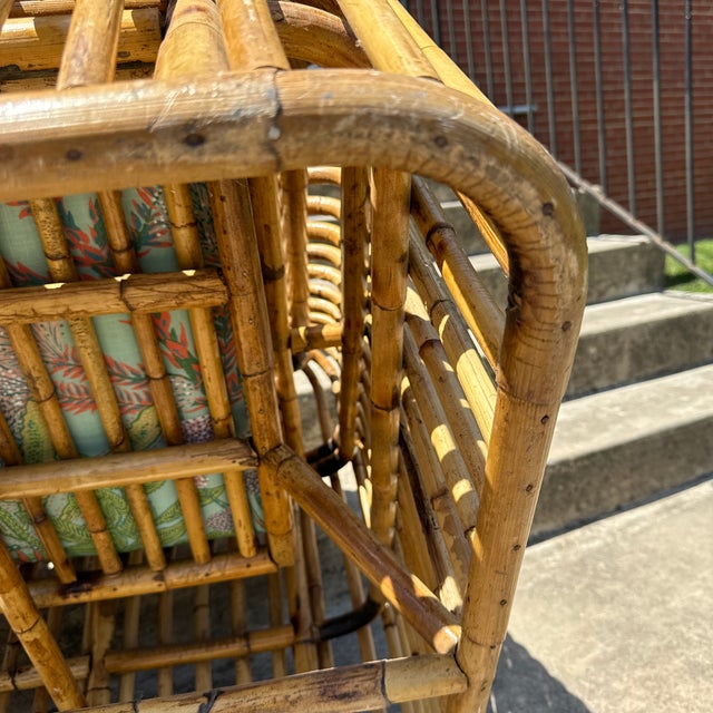 Henry Olko Style Rib Cage Bamboo Lounge Chairs - A Pair For Sale - Image 11 of 12