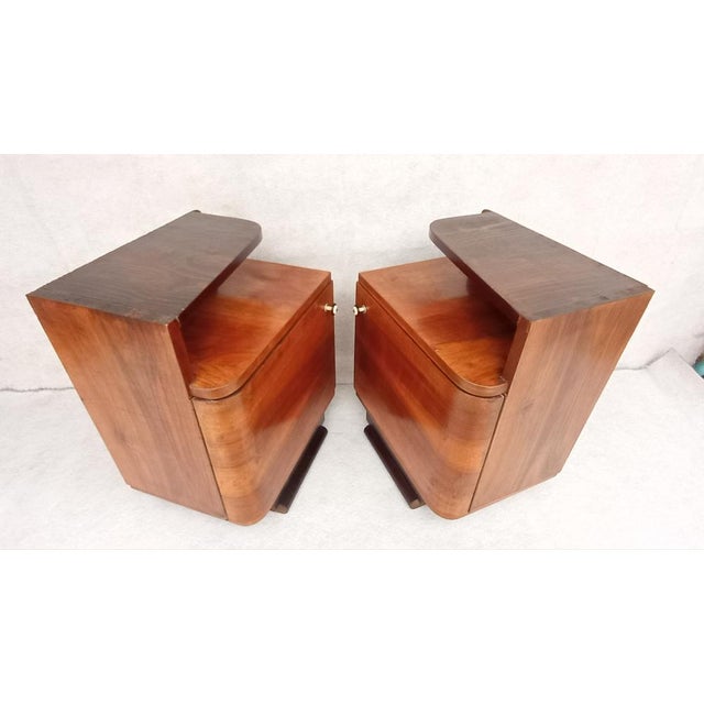 Jindrich Halabala Art Deco Bedside Tables by Jindrich Halabala, 1940s, Set of 2 For Sale - Image 4 of 18