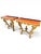 Rococo Pair of Rare 18th C. Venetian Giltwood Console Tables With Red-Painted Tops For Sale - Image 3 of 9