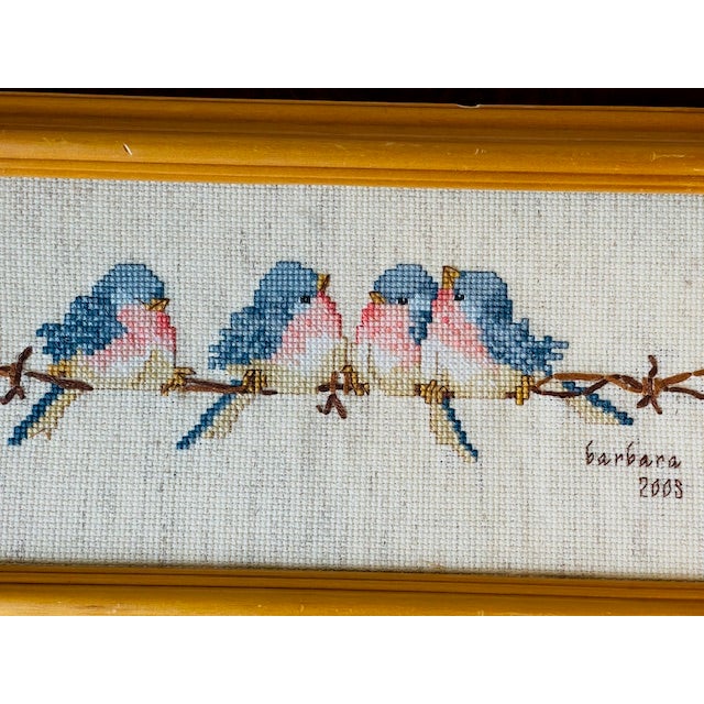 Needlepoint, Fanciful Birds, Vintage For Sale In Miami - Image 6 of 11