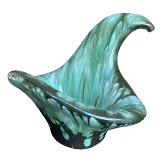 Mid-Century Modern French Organic Ceramic Sculpture Vase from Longwy, 1960s For Sale