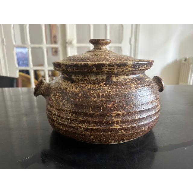 Stoneware Covered Pot from Alain Rech, 1970s For Sale - Image 6 of 12