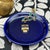 Vintage Hotel Des Bergues Geneva Switzerland Cobalt Blue Catchall Vide Poche For Sale In San Diego - Image 6 of 7
