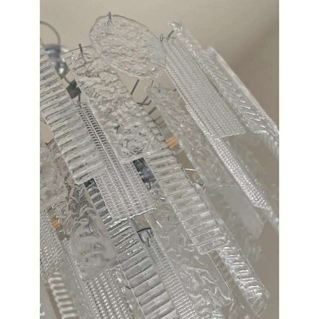 Murano Glass Style Chandelier in Clear by Simoeng For Sale - Image 8 of 14