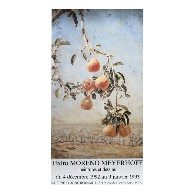 Peintures Et Dessins Exhibition Poster from Pedro Moreno Meyerhoff, France, 1992 For Sale
