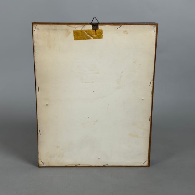 Venditti, Madonna Bronze Bas-Relief Sculpture, 1950s, Bronze and Wood For Sale - Image 4 of 11