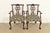 An outstanding pair of Chippendale or Georgian style armchairs or dining captain chairs By Romweber USA, Circa 1920s...