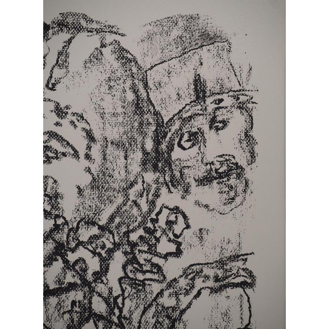 Leopoldo Presas, Pensive Young Woman, Lithograph For Sale - Image 5 of 8