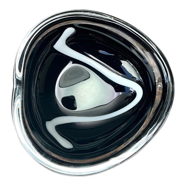 Vintage Orrefors Glass Bowl For Sale