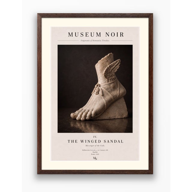 Atelier Aria Lumae Museum Noir the Winged Sandal Classical Hellenistic Sculpture Fine Art Gallery Board Print 16 X 24 For Sale - Image 13 of 18