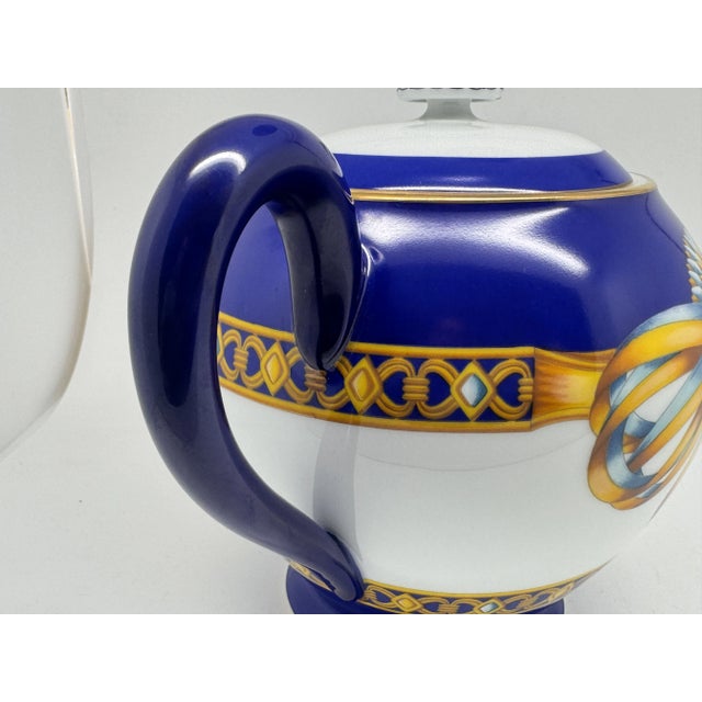 Modern Cocarde de Soie Teapot from Hermès, 1980s For Sale - Image 3 of 8