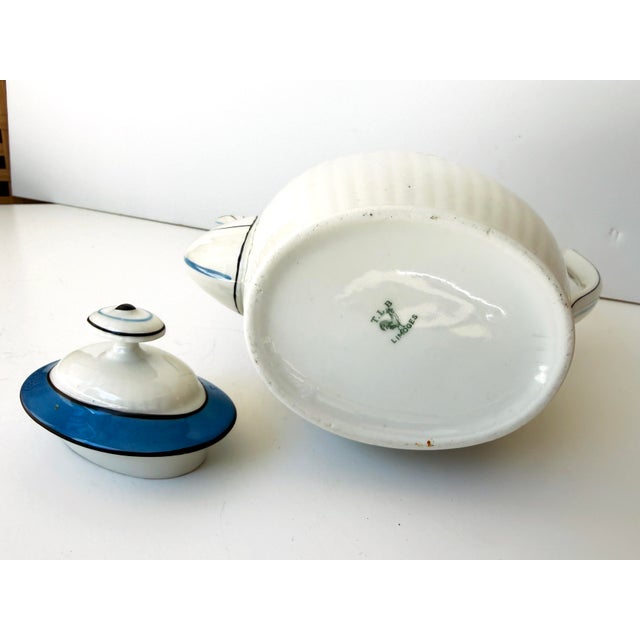 French Art Deco TLB Limoges Porcelain Teapot For Sale In Buffalo - Image 6 of 8