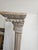 Tall Fluted and Carved Wood Half Classical Column in a With an Antique Whitewashed Finish For Sale In Philadelphia - Image 6 of 7