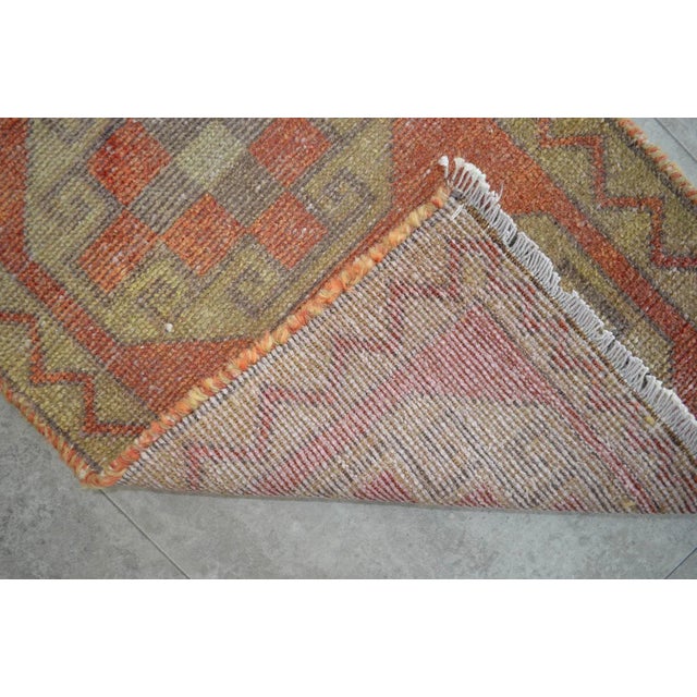 Entryway Rug, Bath Mat, Kitchen Decor, Small Rug, Turkish Rug, Doormat 1'6" X 3'2" For Sale - Image 6 of 7