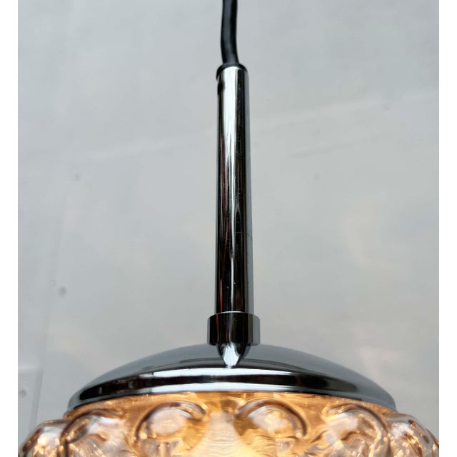 Mid-Century Modern German Space Age Glass Ball Pendant Lamps by Rolf Krüger for Staff, 1970s, Set of 3 For Sale - Image 11 of 18