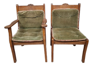 Modernist Scandinavian Armchairs in Oak, 1960s