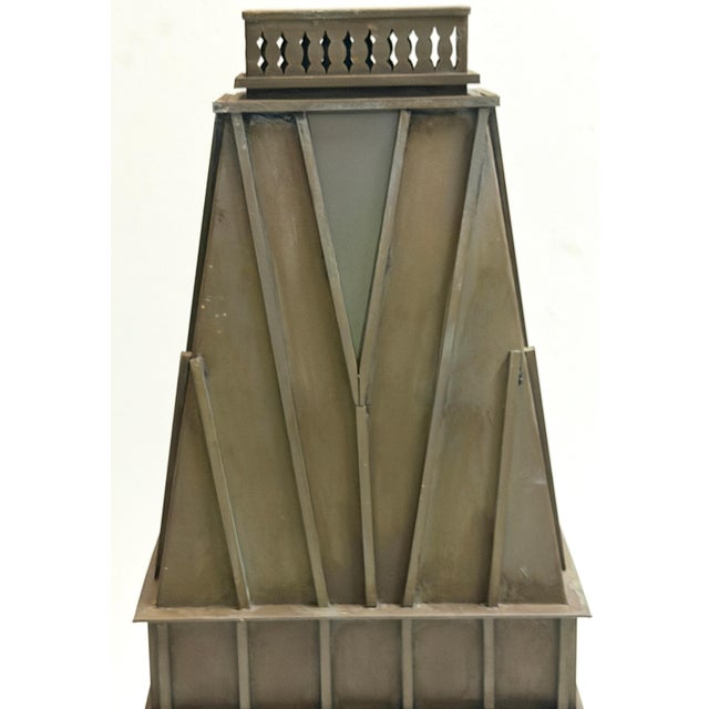 Pair Architectural Georgian Gothic Bronze Exterior/Interior Wall Sconces For Sale - Image 17 of 18