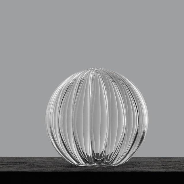 Metal Brass & Glass Globe Cluster Chandelier, 10-Light Cascading Pendant by Schwung For Sale - Image 7 of 12