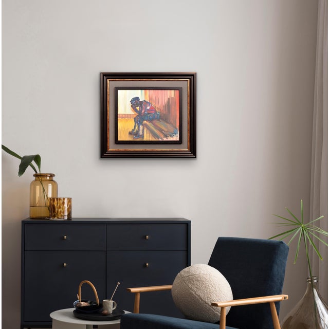 Elin Sian Blake, Until Tomorrow (Tan Yfory), South Wales Valleys Miner, 21st Century, Oil on Canvas For Sale - Image 13 of 18