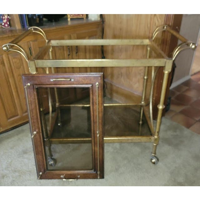 1970s Mid-Century Modern Mastercraft Bar Cart For Sale In Dallas - Image 6 of 7