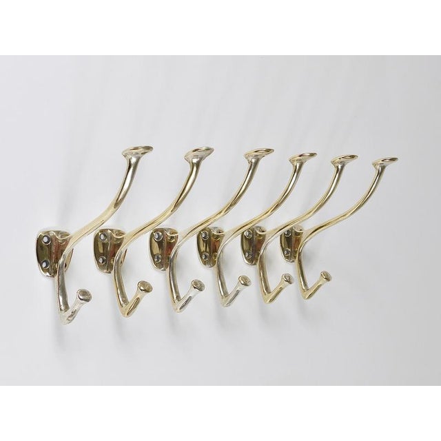 1910s Art Nouveau Nickel Brass Wall Hook by Adolf Loos for Café Capua, Vienna, 1916 For Sale - Image 5 of 18