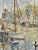 1920s Fernand Laval, Dutch Port, 1922, Oil Painting For Sale - Image 5 of 12