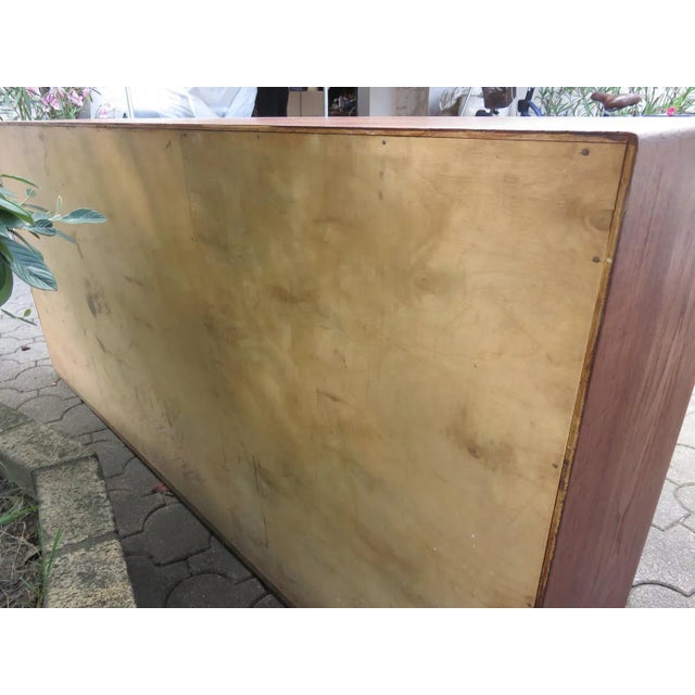 Low Sideboard with 3 Sliding Doors in Teak, Denmark, 1960s For Sale - Image 11 of 12