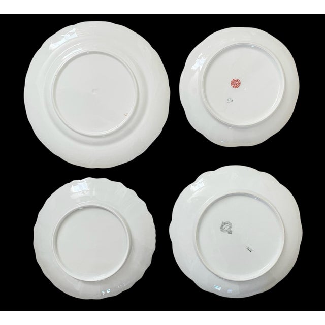 Shabby Chic 8 Vintage Mismatched China Dessert Cake Plates Floral. England and France For Sale - Image 3 of 5