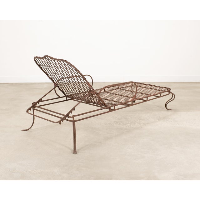 Rose Tarlow Melrose House Twig Iron Garden Chaise Lounge For Sale - Image 18 of 18