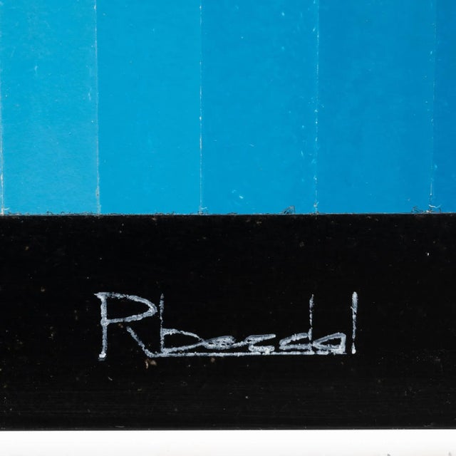 20th Century Belgian Artwork With Metal Frame By Rene Berdal For Sale - Image 10 of 10