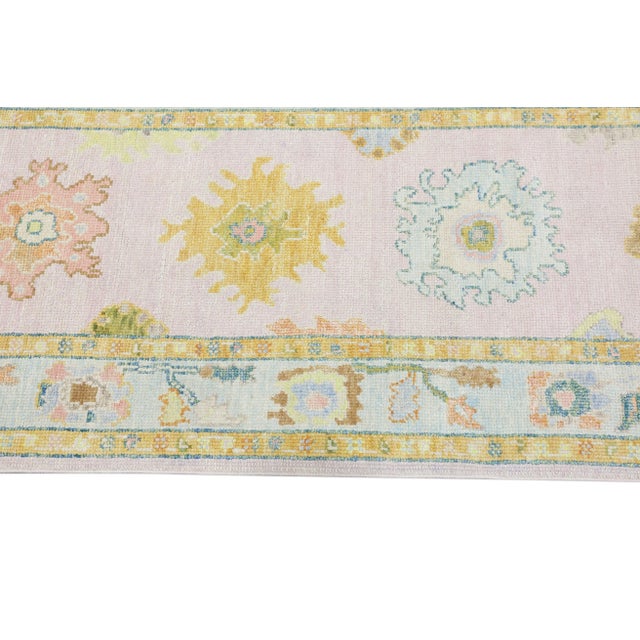 Modern Turkish Oushak Rug 3'1" x 6'8" For Sale - Image 4 of 9