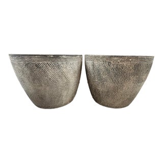 Rh Restoration Hardware Vetro Round Side Table – 21" Diam., Set of 2 For Sale