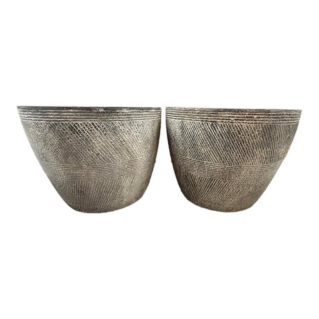 Rh Restoration Hardware Vetro Round Side Table – 21" Diam., Set of 2 For Sale