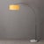 Nova 1960s Nova of California 92" Mid Century Float Floor Lamp With Mustard Fabric Shade For Sale - Image 4 of 5