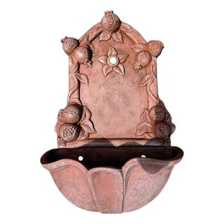21st Century Terracotta Wall Fountain For Sale