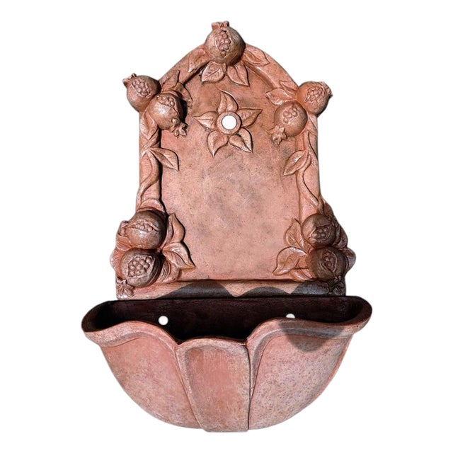 21st Century Terracotta Wall Fountain For Sale