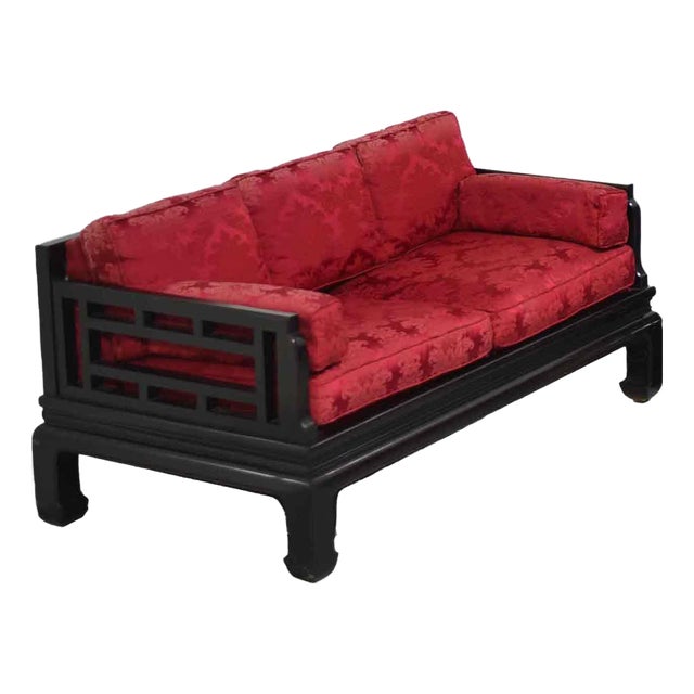 Mid-Century Chinoiserie Tomei Sofa by Raymond Sobota for Century Furniture For Sale