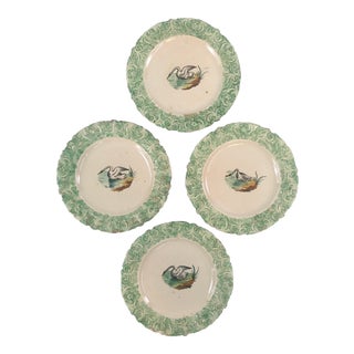 Antique Ironware Italian Plates, Set of Four For Sale