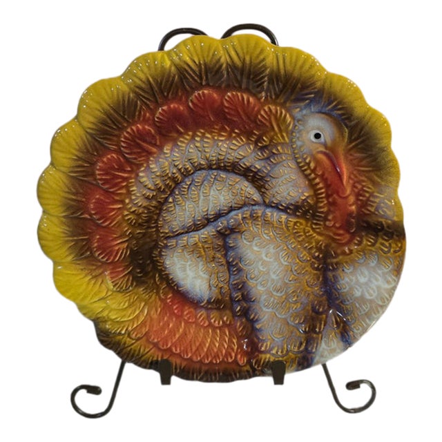 Harvest Turkey Salad Plate For Sale