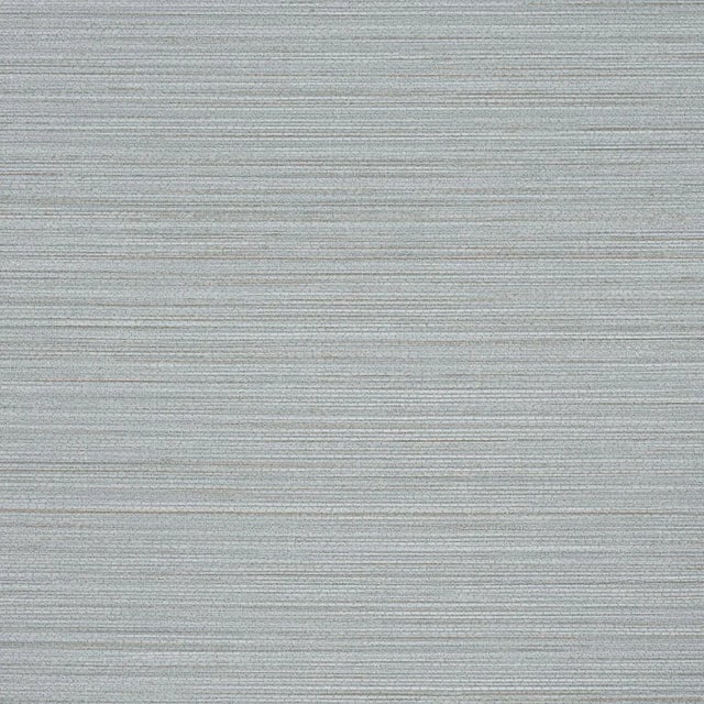 SAMPLE - Schumacher Abaca Fine Weave Vinyl Wallpaper In Haze For Sale