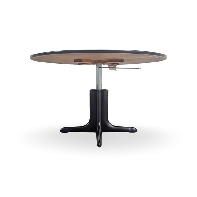 Mid-Century Modern Black Dining Table, Germany, 1970s For Sale - Image 4 of 11