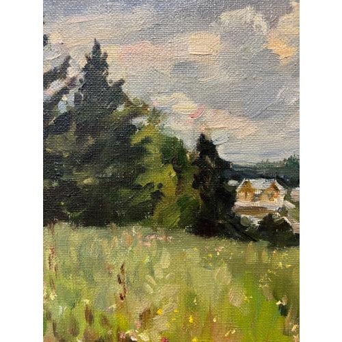 Contemporary Boris Lavrenko, Landscape, Oil on Canvas, 1990s For Sale - Image 3 of 6