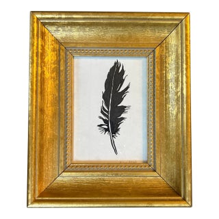 Contemporary Original Anna Heigh Black Feather Painting For Sale
