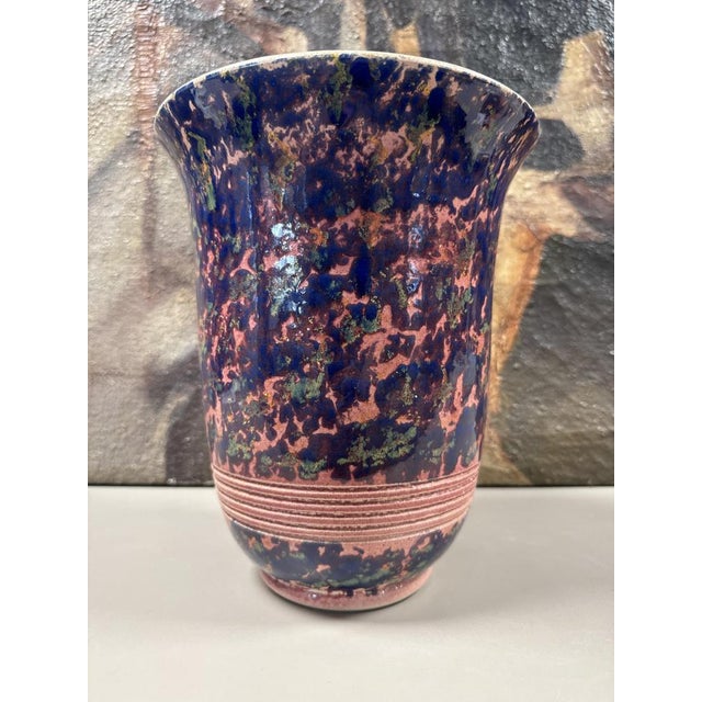 Art Deco Turned Ceramic Vase from Schneider, 1920s For Sale - Image 6 of 8