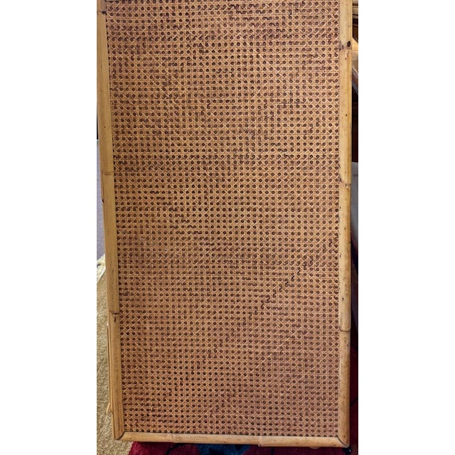 Mid 20th Century Mid Century Caned Bamboo Wood Dresser, Chest of Drawers For Sale - Image 5 of 7