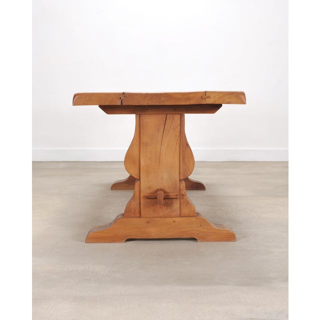 Country French Provincial Oak Farmhouse Dining Table 7Ft For Sale In Sacramento - Image 6 of 18