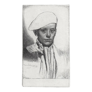 1927 Gerald Brockhurst Cypriano Etching