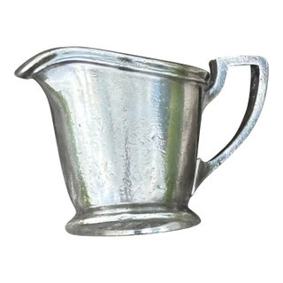 1930s Silver Plate Creamer the Weldon Hotel For Sale