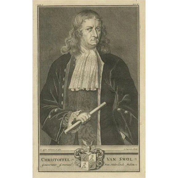 Distinguished Governor-General of the Voc Christoffel Van Swol, 1724, Paper For Sale - Image 6 of 6
